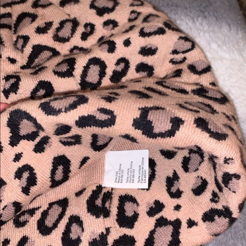 Cheetah print toboggan